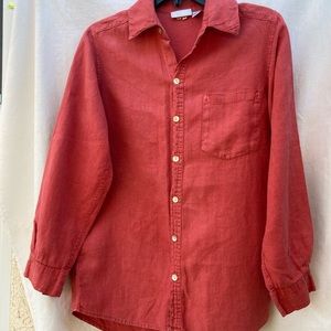 Chico’s design heavy woven linen tunic style long sleeve